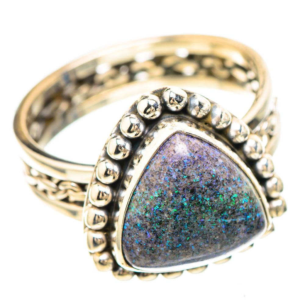 Andamooka Opal 925 Sterling Silver Ring Size 7.25 (925 Sterling Silver) RING137263