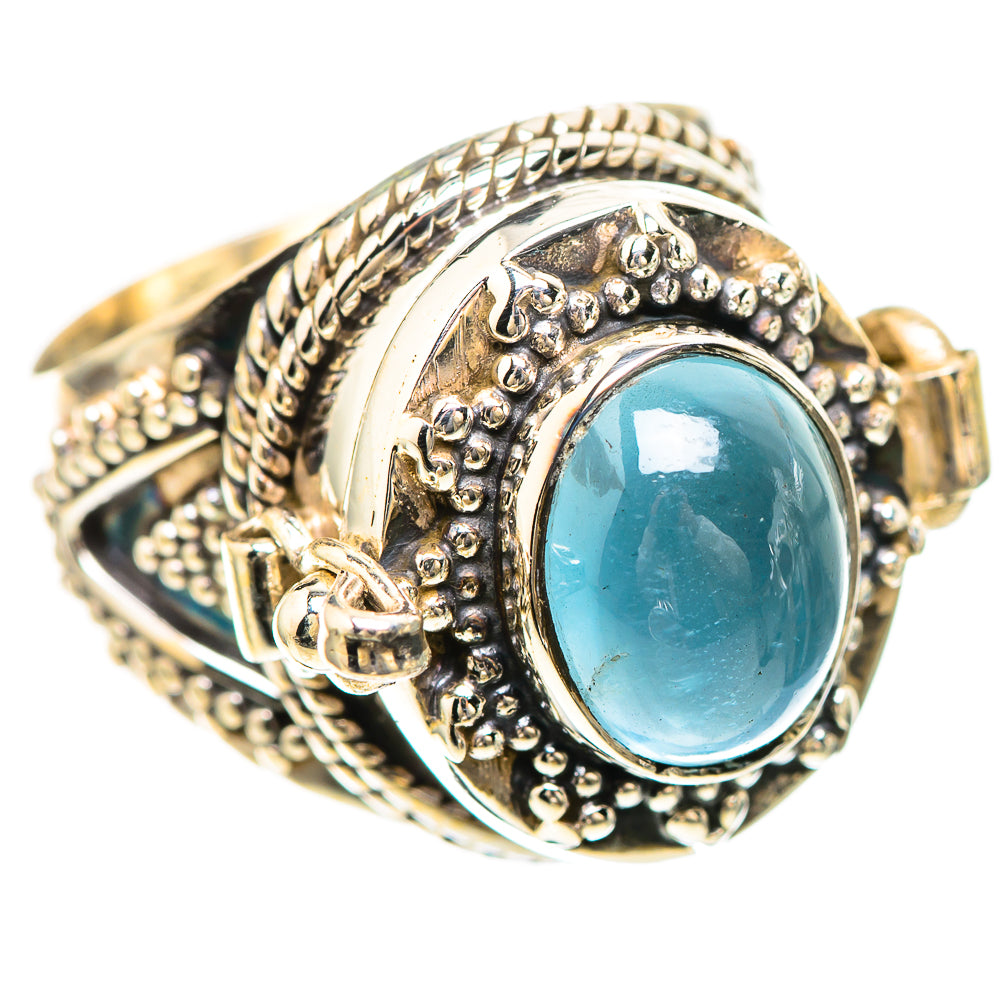 Poison Natural Aquamarine Ring Size 6 (925 Sterling Silver) RING136466