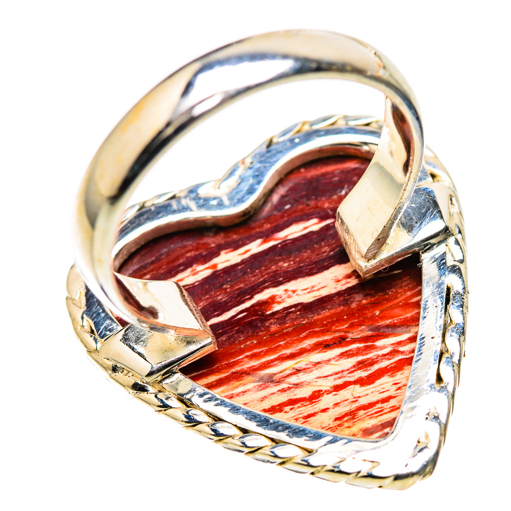 Large Red Jasper Ring Size 7.25 (925 Sterling Silver) RING136089