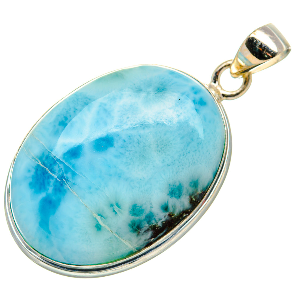 Larimar Pendant 1 1/2" (925 Sterling Silver) PD36981