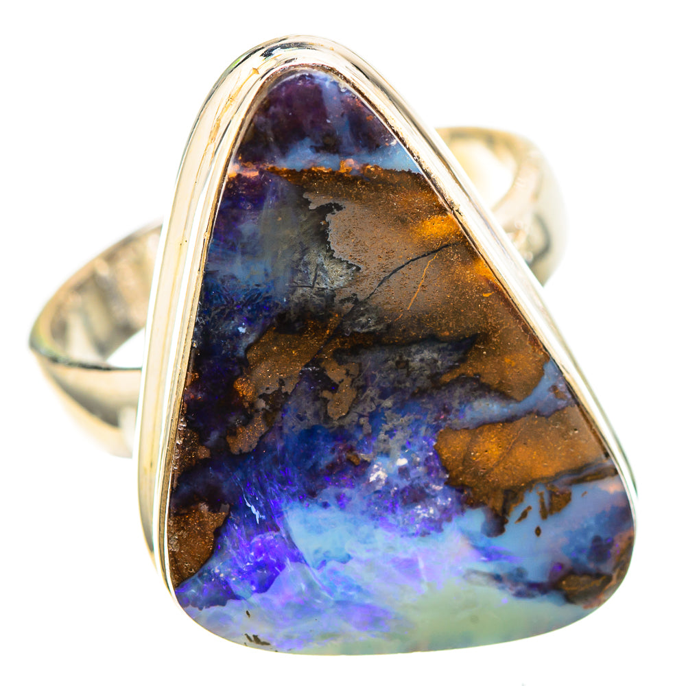 Australian Boulder Opal Ring Size 6.25 (925 Sterling Silver) RING137080