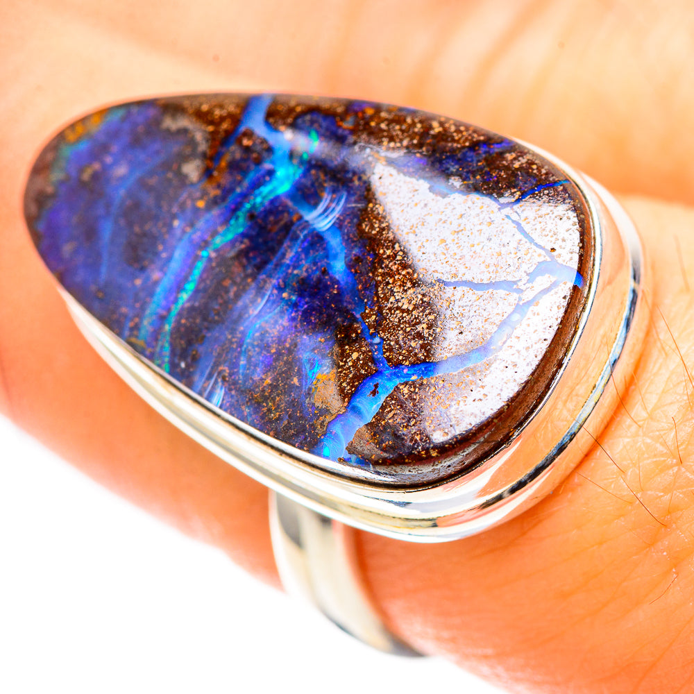 Boulder Opal 925 Sterling Silver Ring Size 7.5 (925 Sterling Silver) RING137475