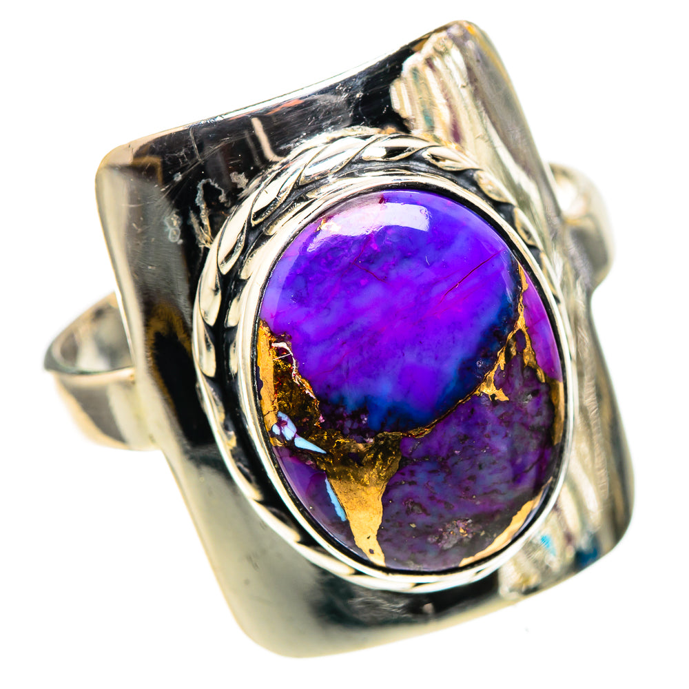 Purple Copper Composite Turquoise 925 Sterling Silver Ring Size 11 (925 Sterling Silver) RING137630