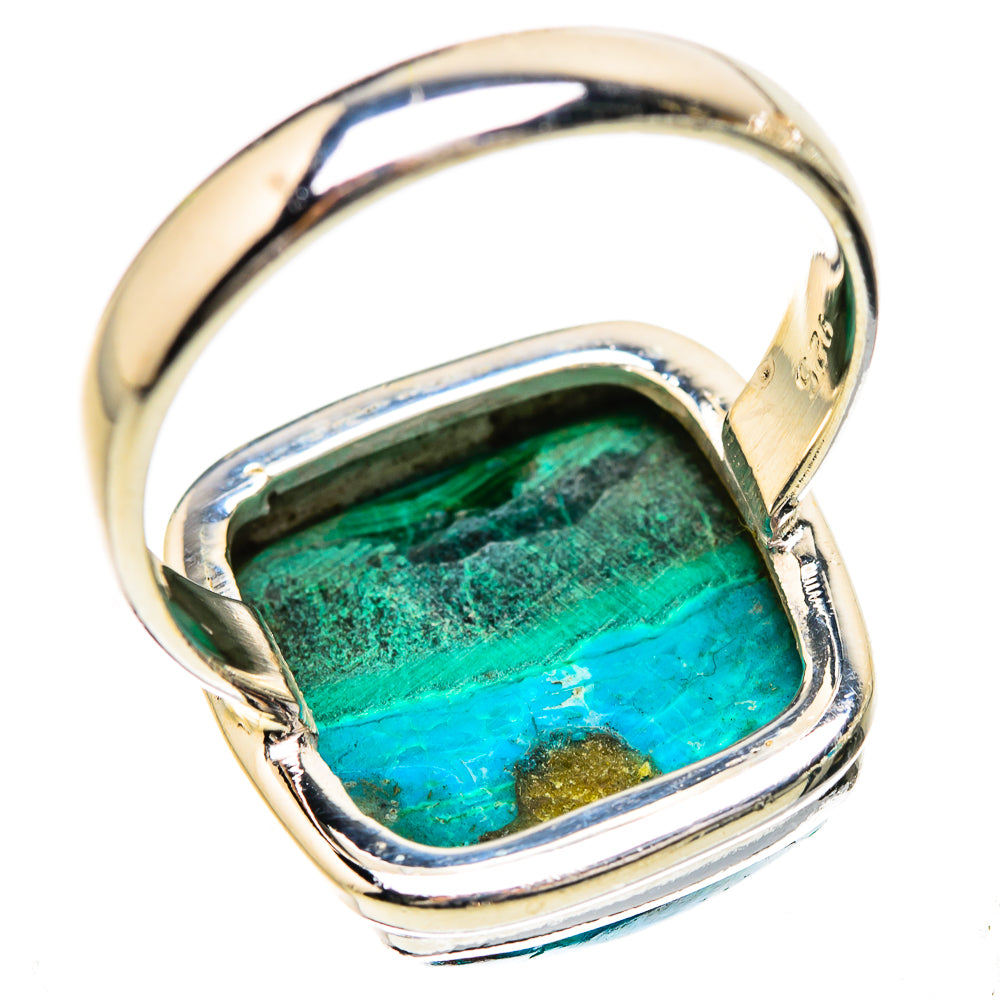 Malachite In Chrysocolla 925 Sterling Silver Ring Size 9 Ana Co R135314