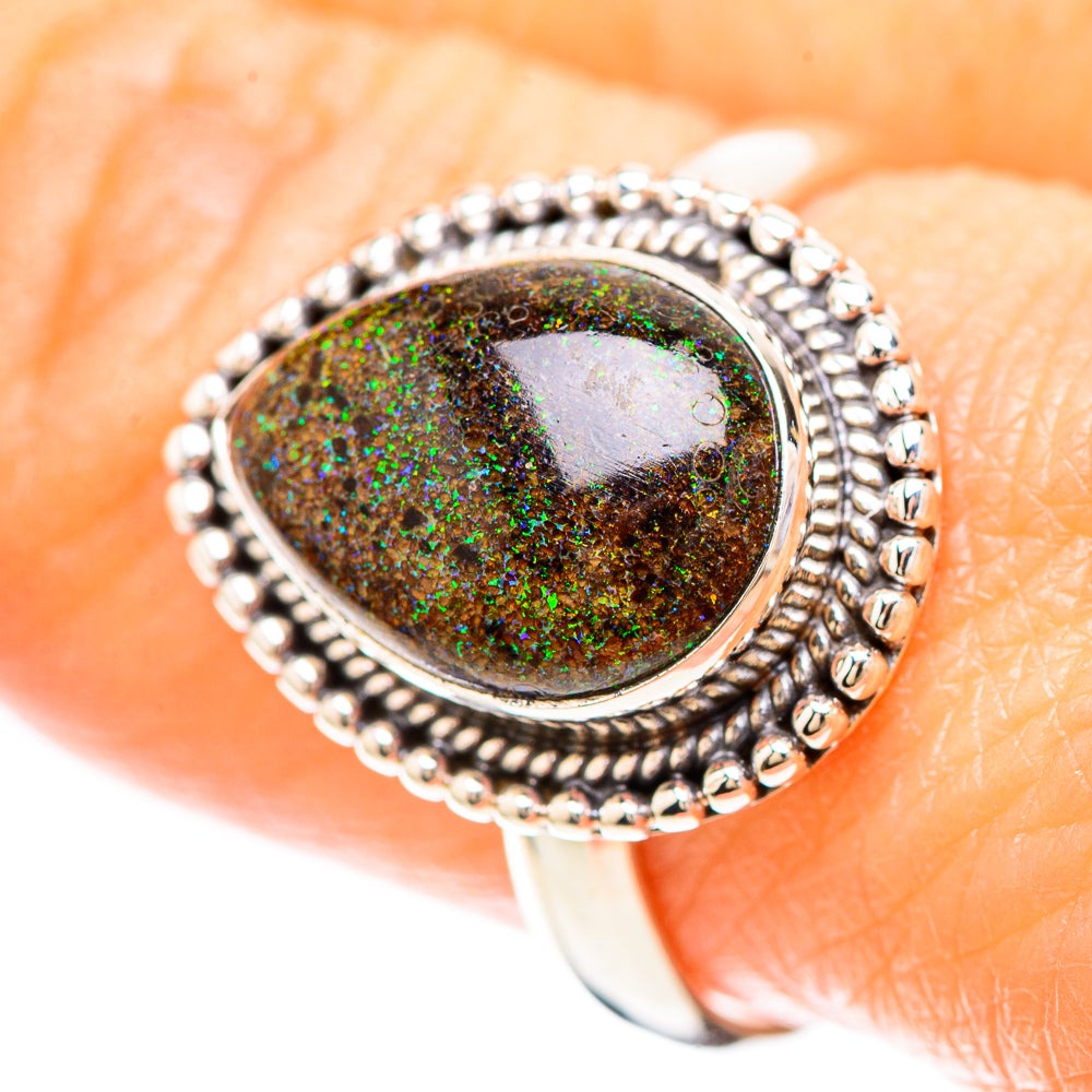 Andamooka Opal Ring Size 9 (925 Sterling Silver) RING137019
