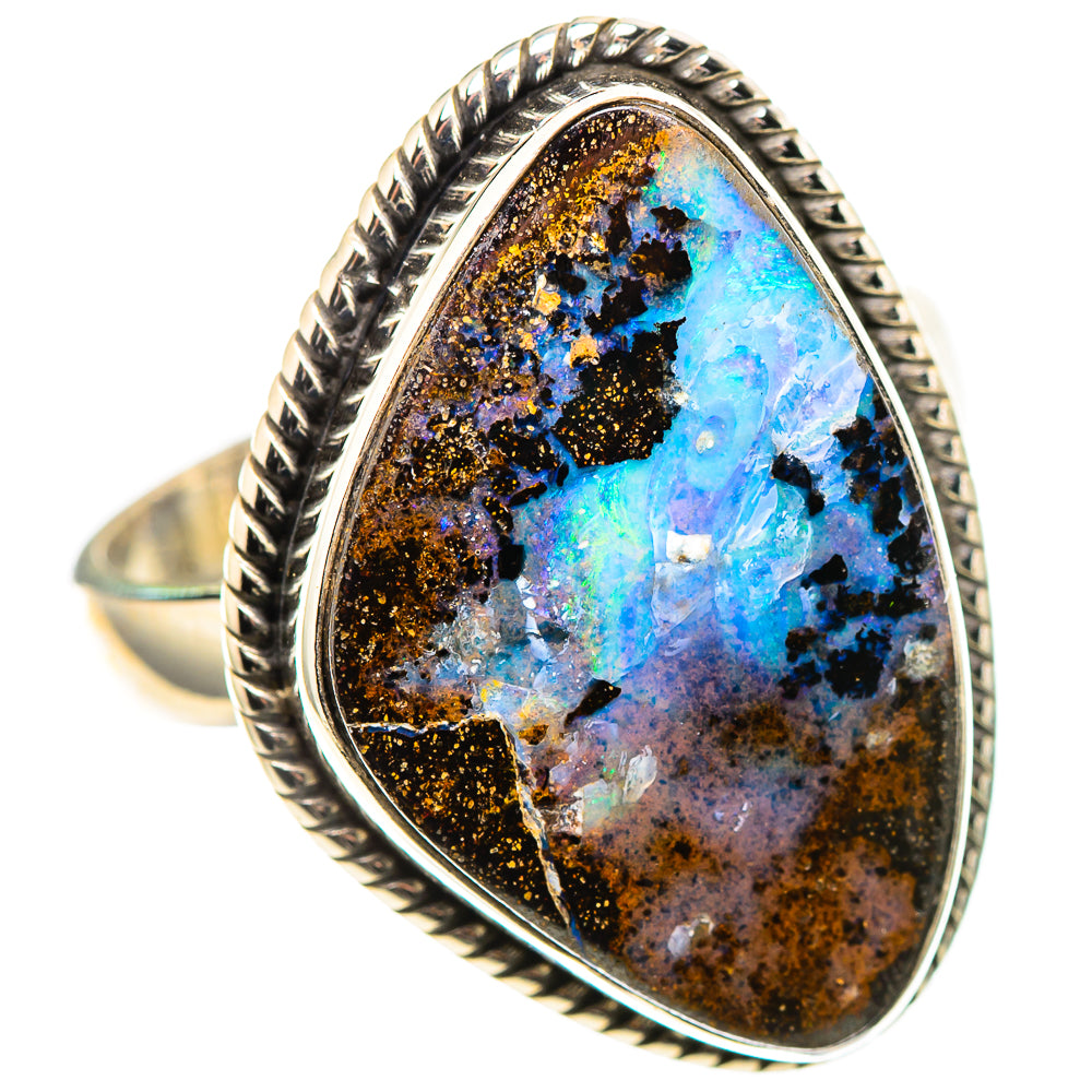 Australian Boulder Opal Ring Size 9.75 (925 Sterling Silver) RING136853