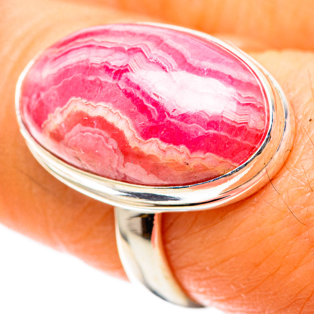 Rhodochrosite 925 Sterling Silver Ring Size 7.5 (925 Sterling Silver) RING137601