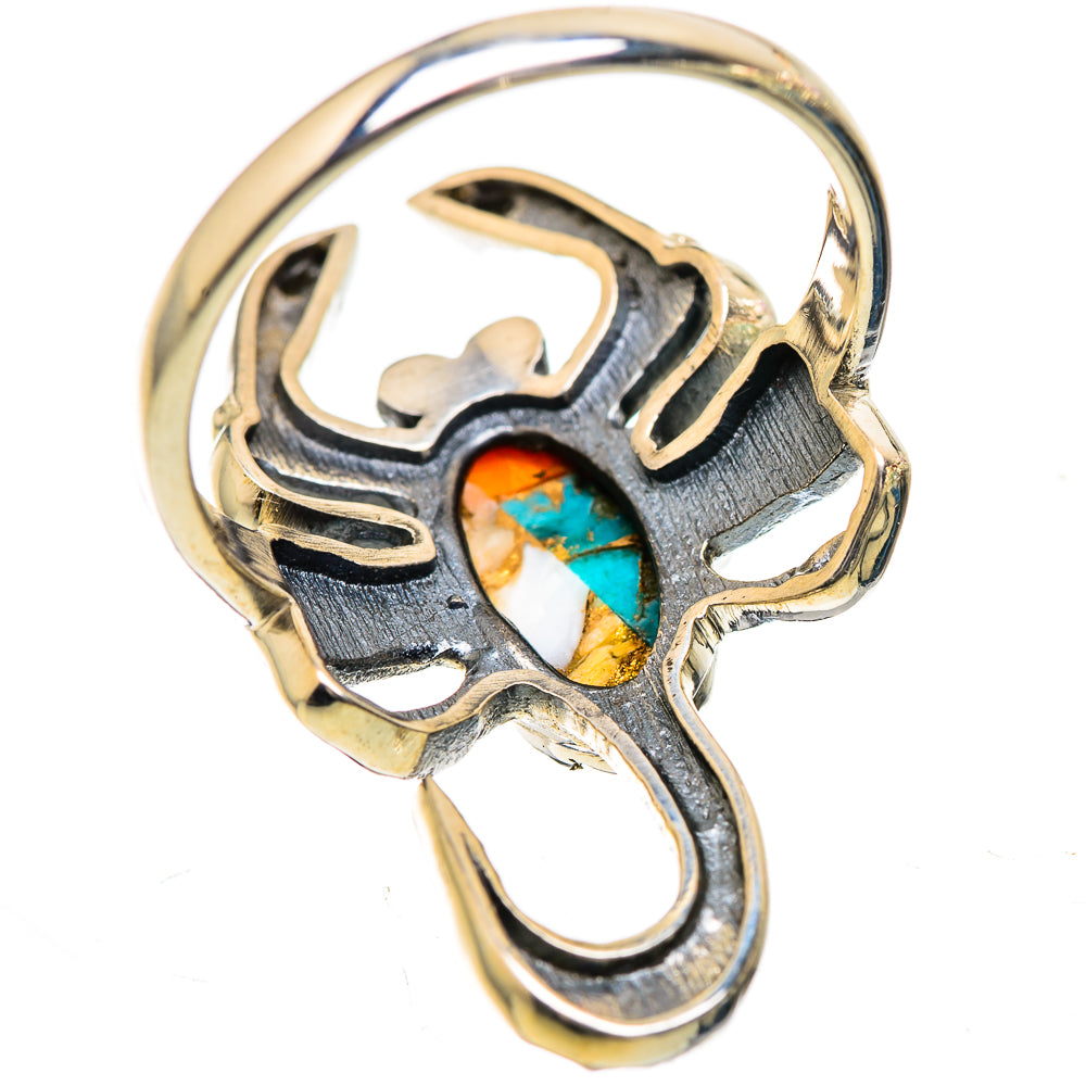 Spiny Oyster Turquoise Ring Size 9 (925 Sterling Silver) RING135882
