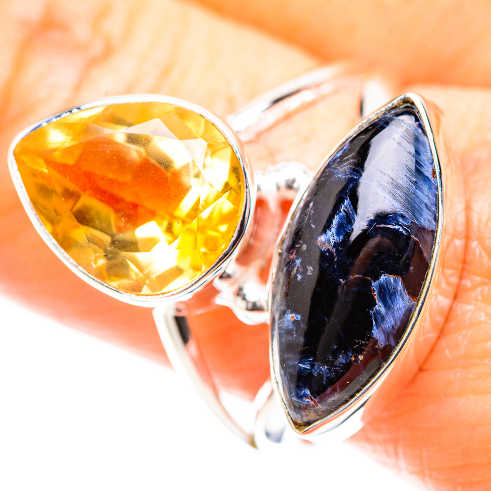 Pietersite, Citrine Ring Size 9.75 (925 Sterling Silver) RING136582