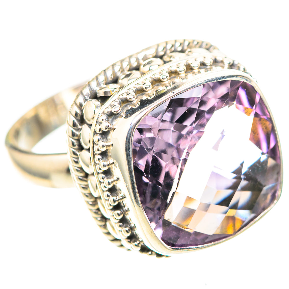 Faceted Amethyst 925 Sterling Silver Ring Size 7.25 (925 Sterling Silver) RING137497