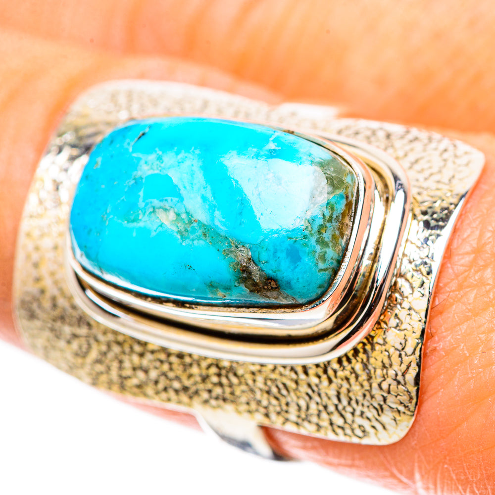 Chrysocolla 925 Sterling Silver Ring Size 8 (925 Sterling Silver) RING137696