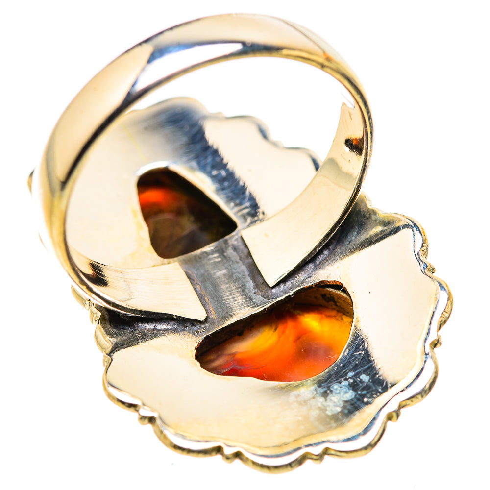 Large Mexican Fire Agate Ring Size 7.25 (925 Sterling Silver) RING134697