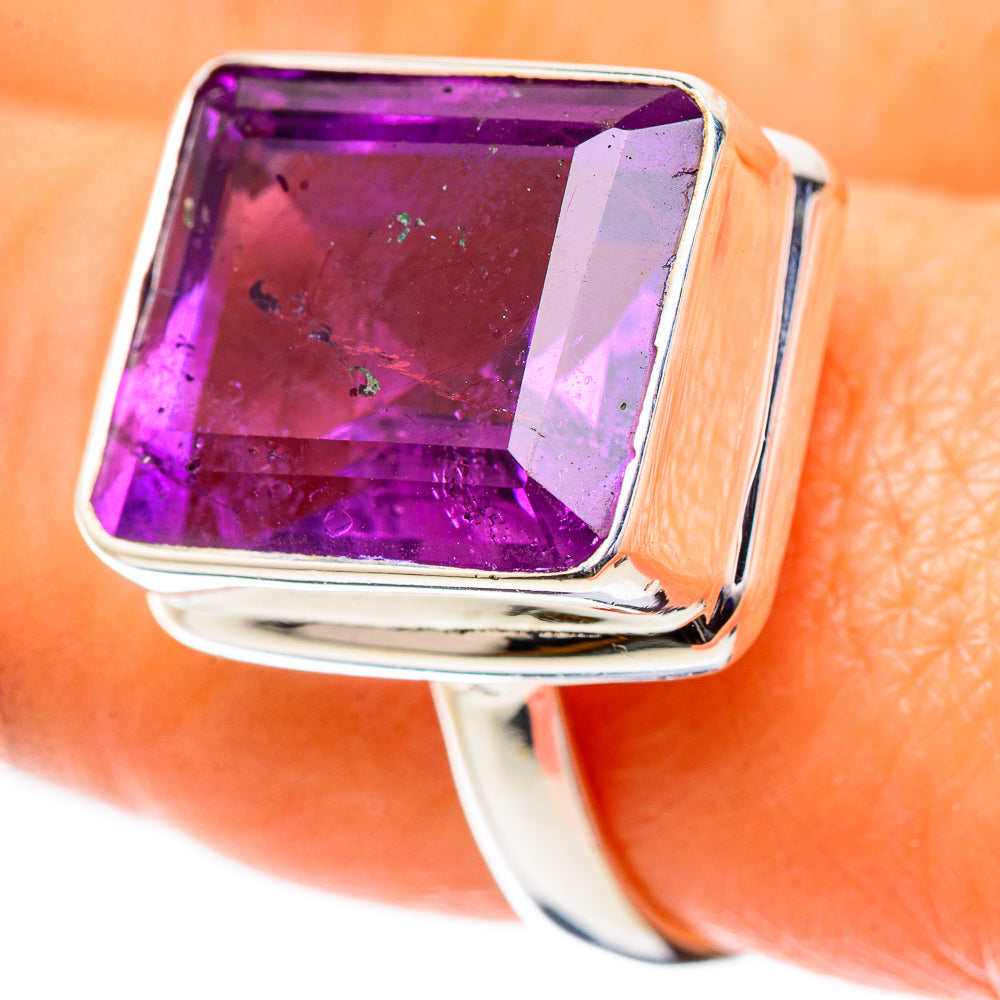 Faceted Amethyst Ring Size 9 (925 Sterling Silver) RING135199