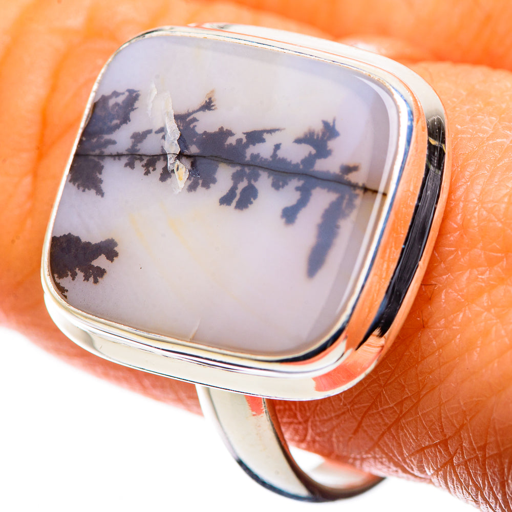 Scenic Dendritic Agate Ring Size 9.75 (925 Sterling Silver) RING135696