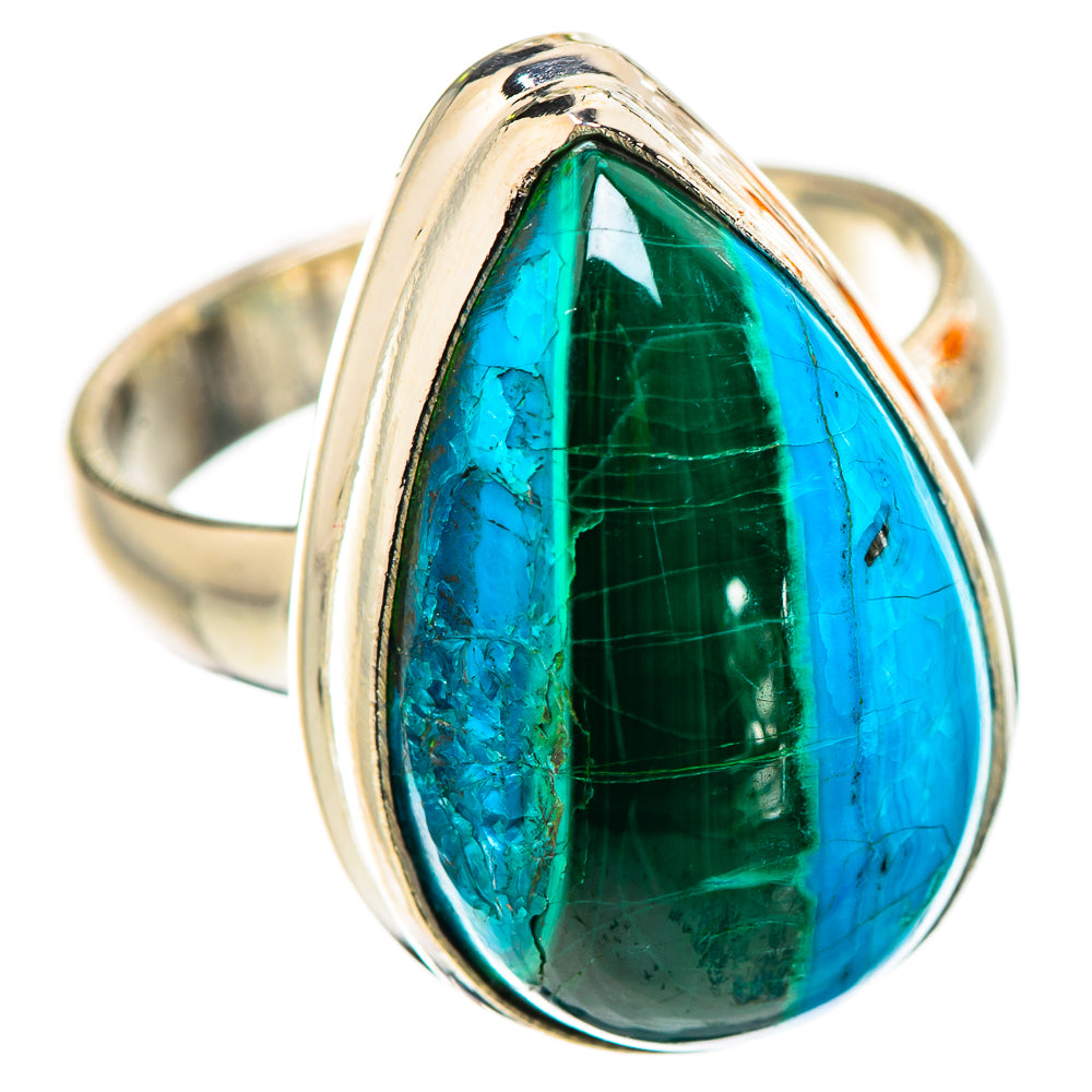 Malachite In Chrysocolla Ring Size 6.5 (925 Sterling Silver) RING135648