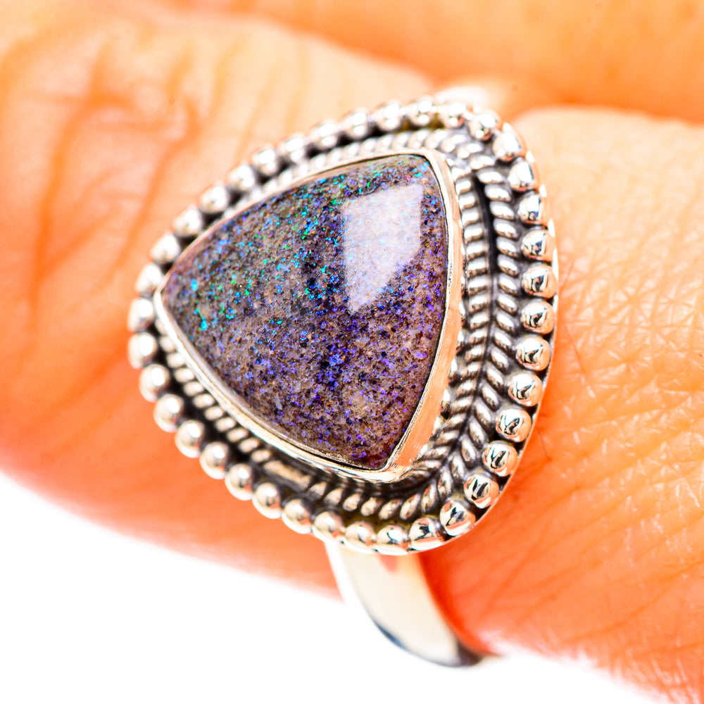Andamooka Opal Ring Size 9 (925 Sterling Silver) RING136500