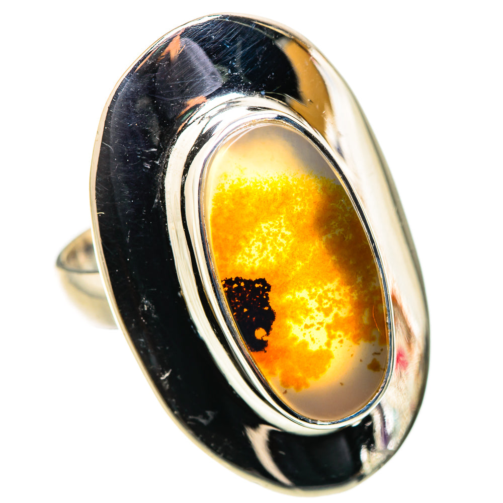 Scenic Dendritic Agate Ring Size 6.25 (925 Sterling Silver) RING134625