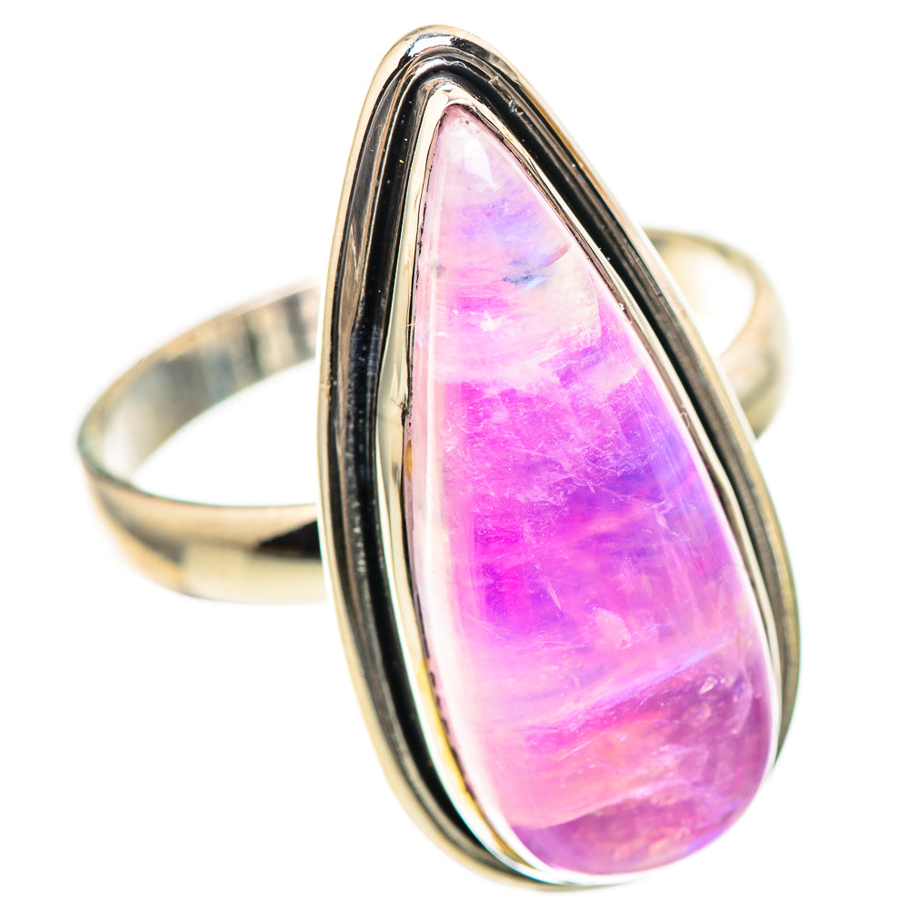 Large Pink Moonstone 925 Sterling Silver Ring Size 11 Ana Co R136350