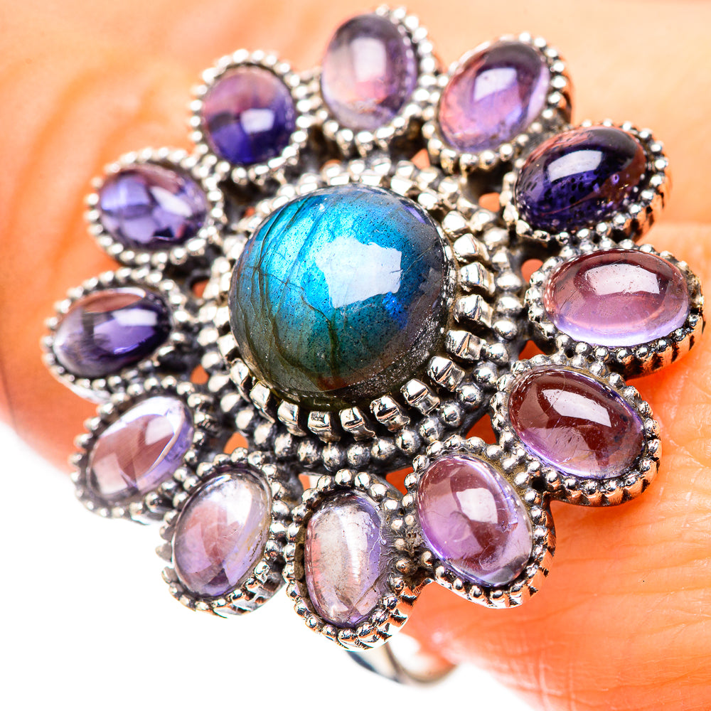 Large Labradorite, Tanzanite Ring Size 10 (925 Sterling Silver) RING136929