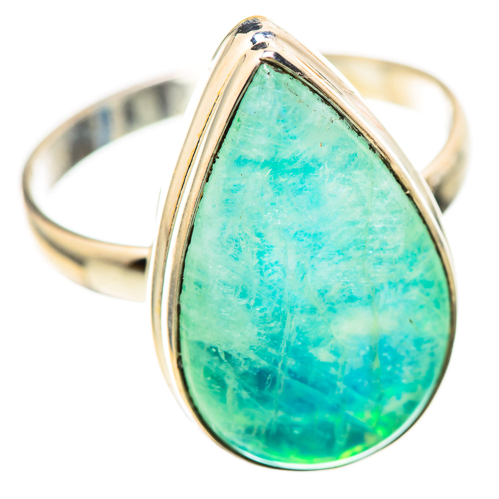 Green Moonstone 925 Sterling Silver Ring Size 12.5 Ana Co R136314