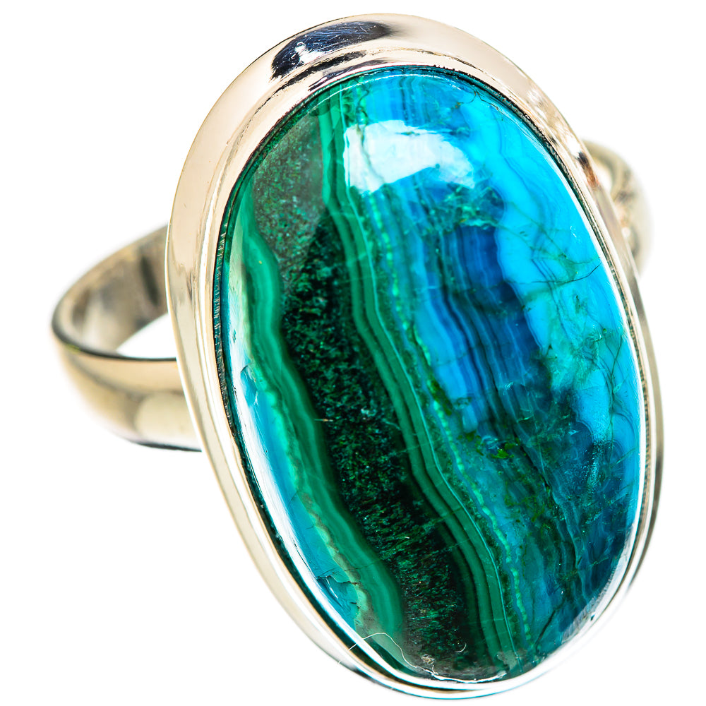 Malachite In Chrysocolla Ring Size 10 (925 Sterling Silver) RING135615