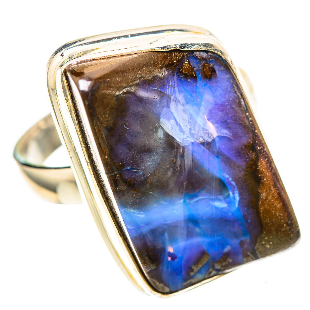 Boulder Opal 925 Sterling Silver Ring Size 8.25 (925 Sterling Silver) RING137236