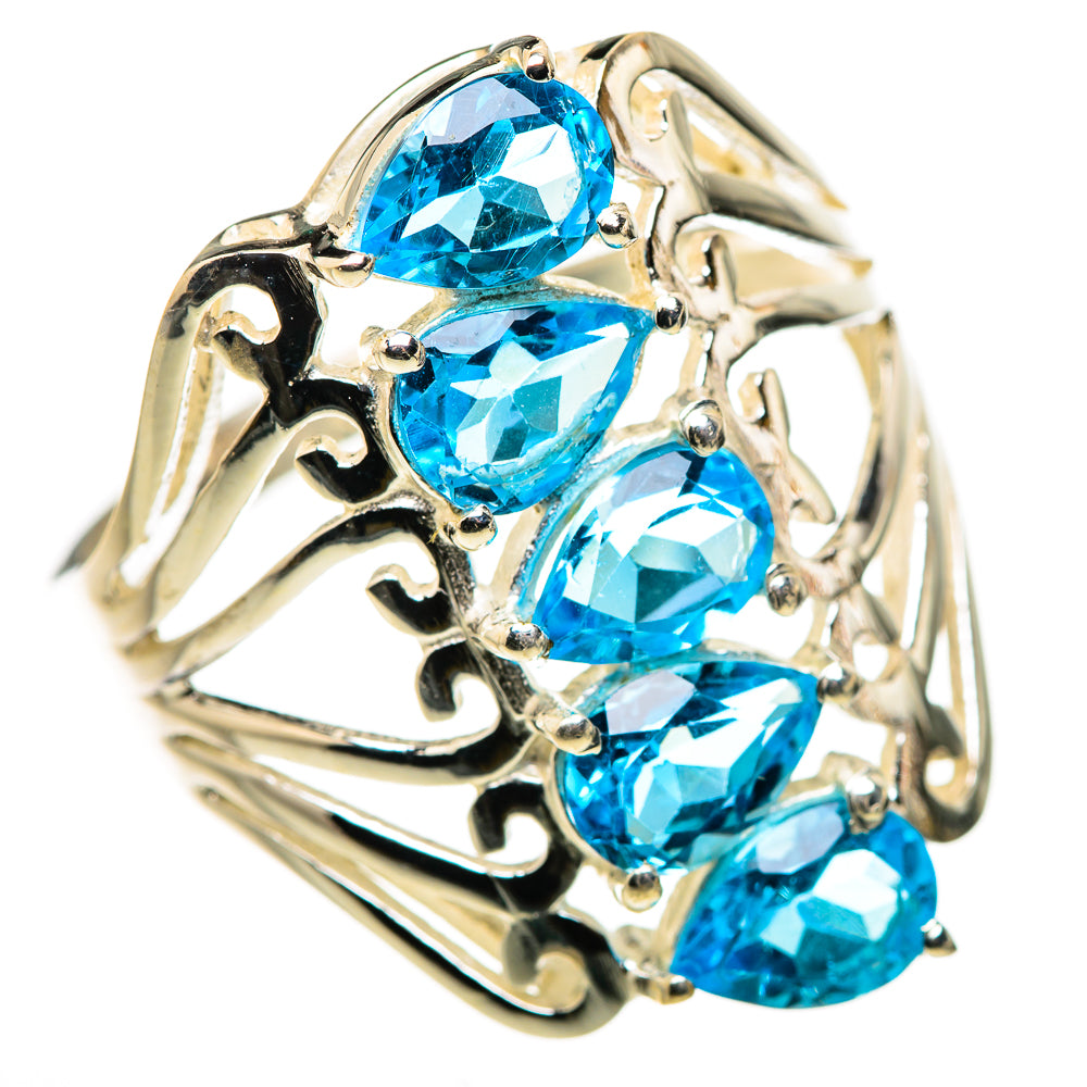 Blue Topaz Ring Size 8 (925 Sterling Silver) RING134622