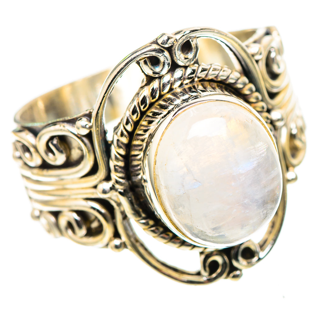 Rainbow Moonstone 925 Sterling Silver Ring Size 10 (925 Sterling Silver) RING137430