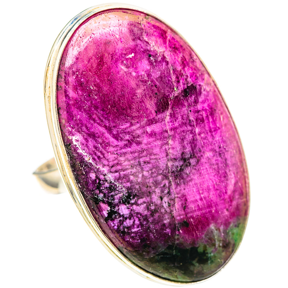Gigantic Ruby Zoisite Ring Size 11 (925 Sterling Silver) RING136542