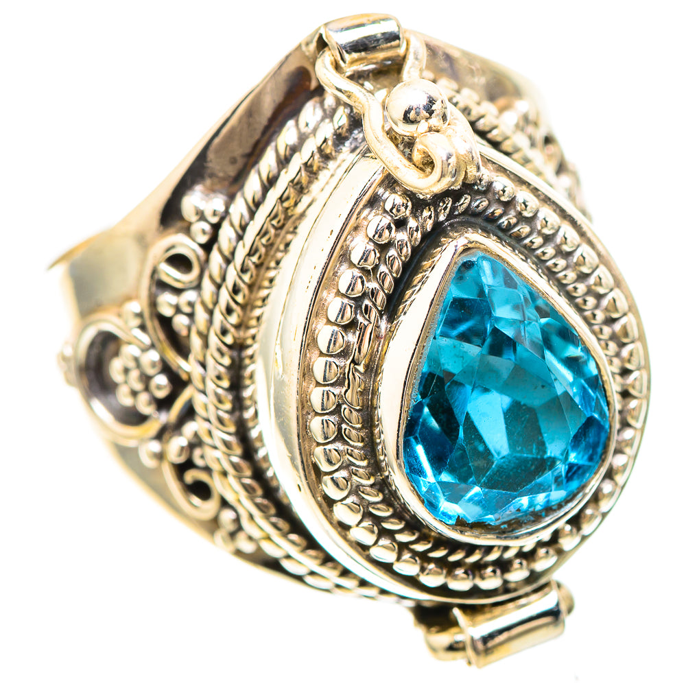 Poison Blue Topaz 925 Sterling Silver Ring Size 8 (925 Sterling Silver) RING137311