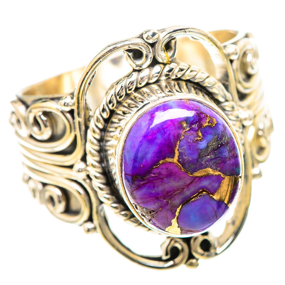 Purple Copper Composite Turquoise Ring Size 9.25 (925 Sterling Silver) RING137071