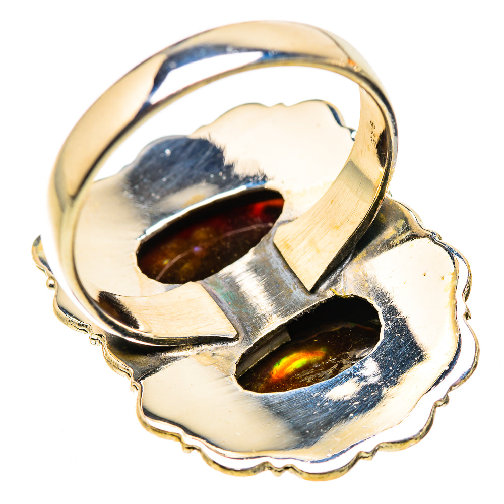 Large Mexican Fire Agate Ring Size 8.75 (925 Sterling Silver) RING135587