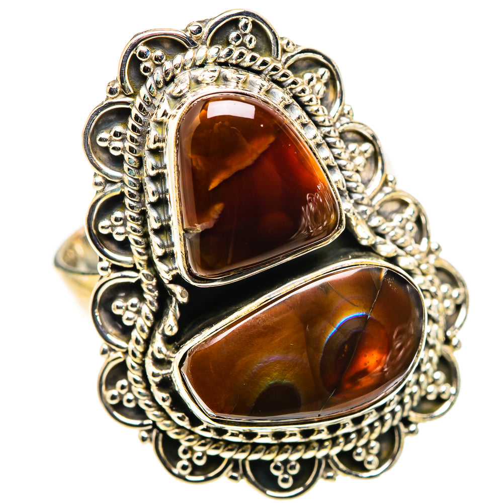 Large Mexican Fire Agate Ring Size 8 (925 Sterling Silver) RING135735