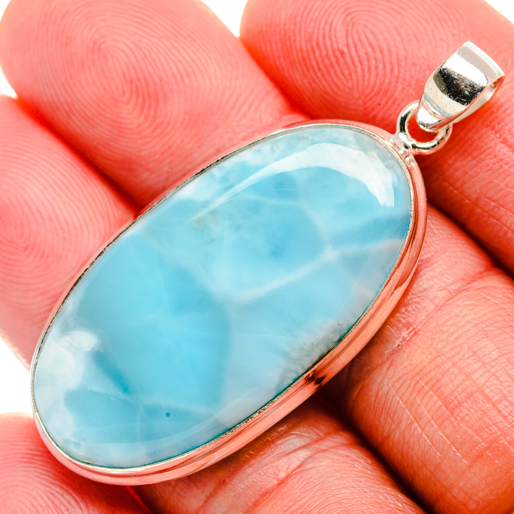 Larimar Pendant 2" (925 Sterling Silver) PD37602