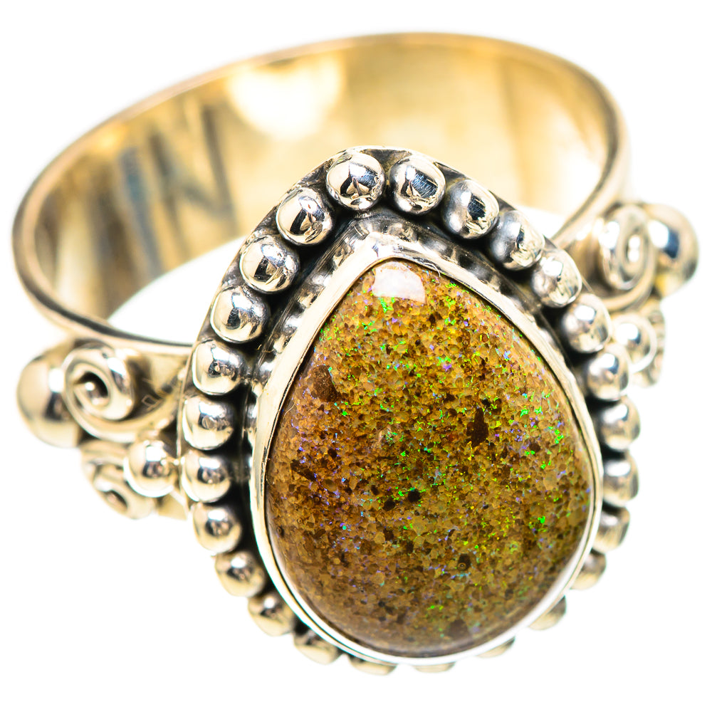 Andamooka Opal Ring Size 8 (925 Sterling Silver) RING136428