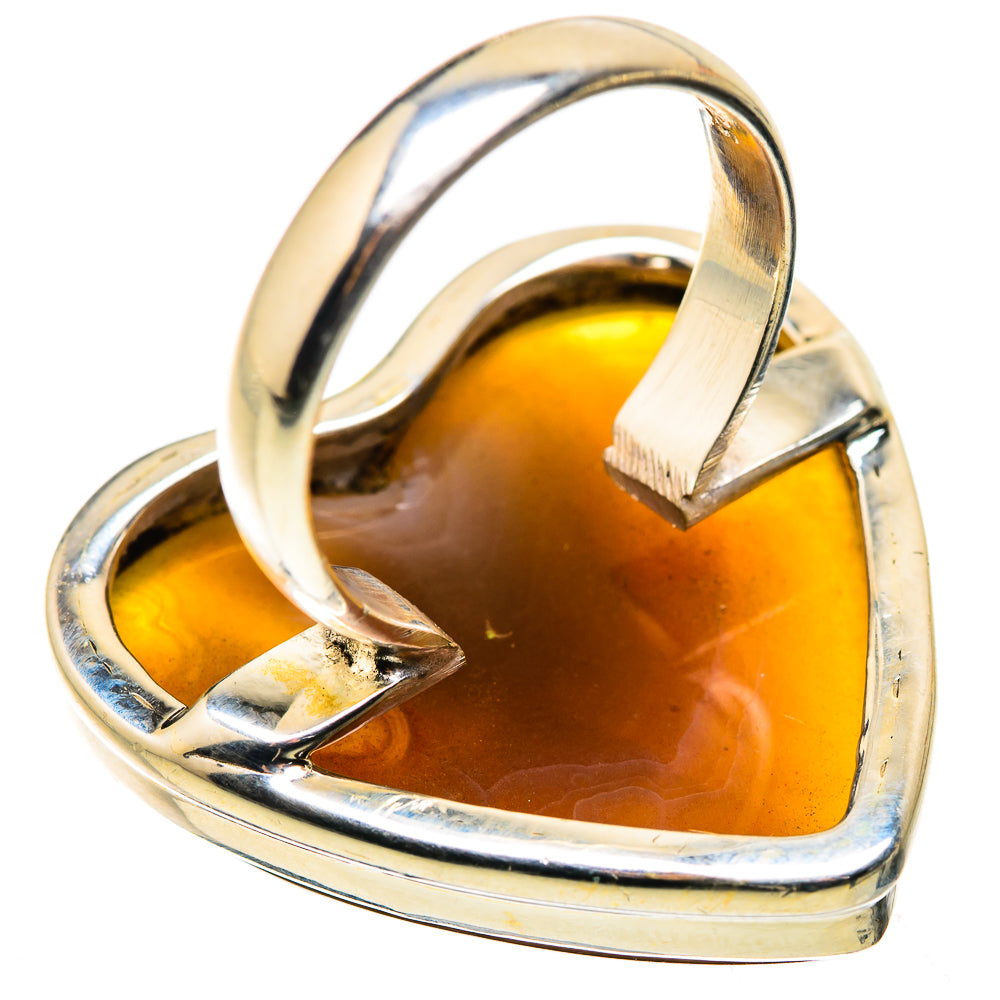 Botswana Agate Ring Size 7.25 (925 Sterling Silver) RING134978