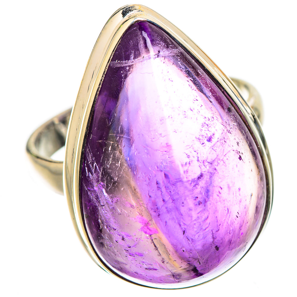 Anasilvercos Amethyst Ring Size 9 (925 Sterling Silver)