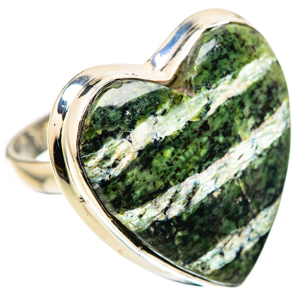 Large Swiss Green Opal Ring Size 8 (925 Sterling Silver) RING135975