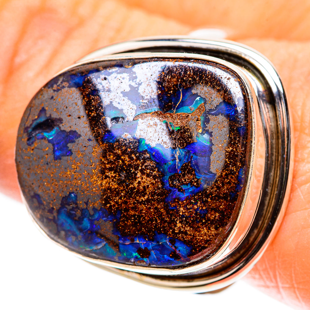 Boulder Opal 925 Sterling Silver Ring Size 10.25 (925 Sterling Silver) RING137714