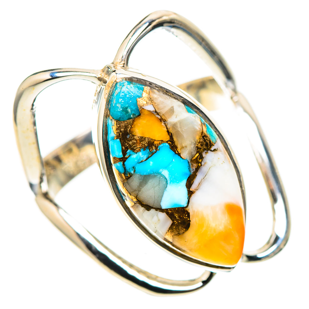 Spiny Oyster Turquoise 925 Sterling Silver Ring Size 6.25 (925 Sterling Silver) RING137434