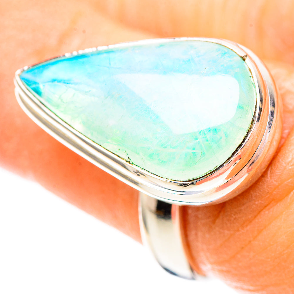 Green Moonstone 925 Sterling Silver Ring Size 6.5 (925 Sterling Silver) RING137313