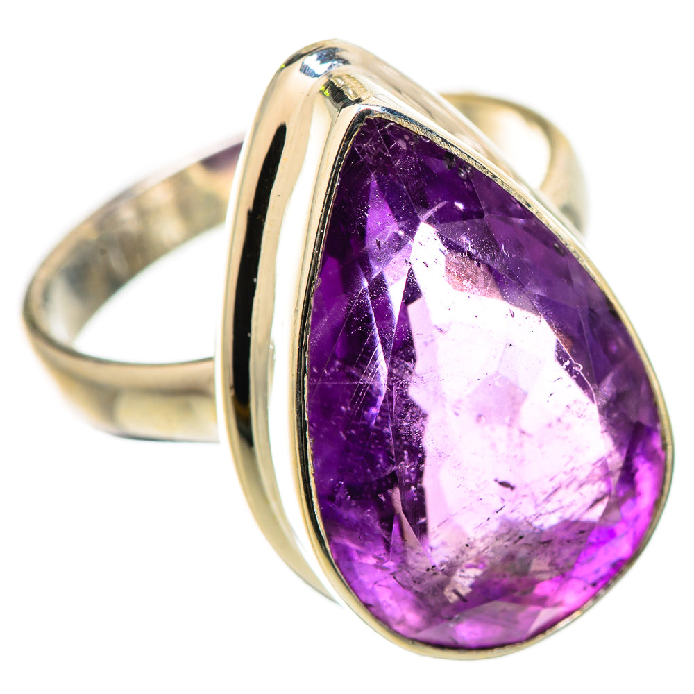 Faceted Amethyst Ring Size 8 (925 Sterling Silver) RING135512