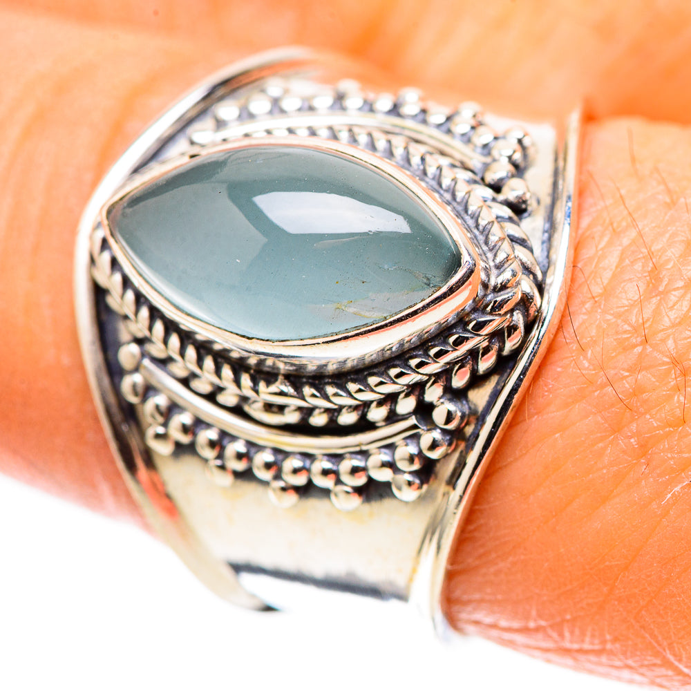 Natural Aquamarine 925 Sterling Silver Ring Size 8 (925 Sterling Silver) RING137648