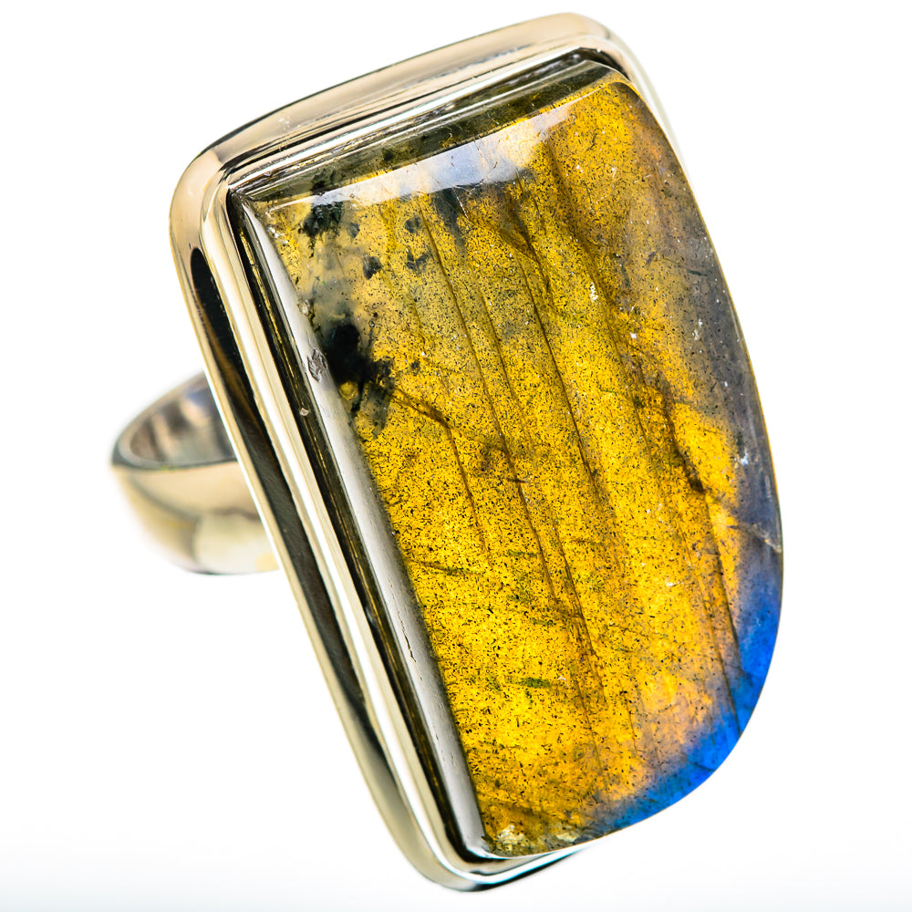 Large Labradorite Ring Size 6.5 (925 Sterling Silver) RING135758
