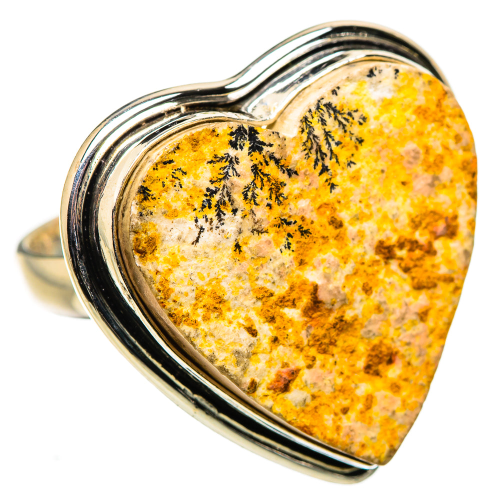 Scenic Dendritic Agate Ring Size 8.25 (925 Sterling Silver) RING134953