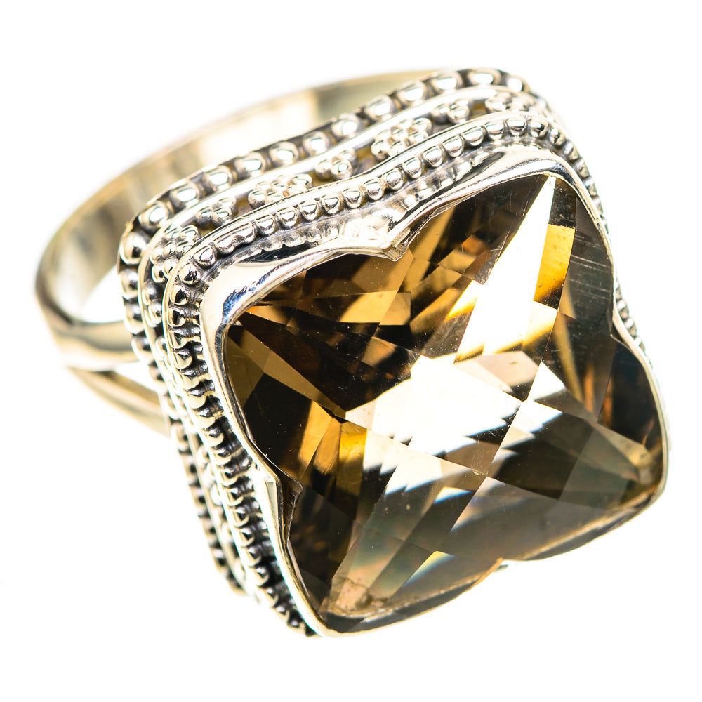 Large Smoky Quartz Ring Size 9.75 (925 Sterling Silver) RING136948