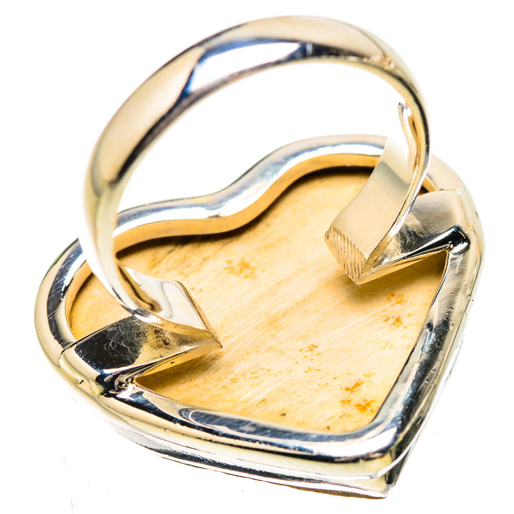 Large Psilomelane Dendrite Agate 925 Sterling Silver Ring Size 7 Ana Co R135383