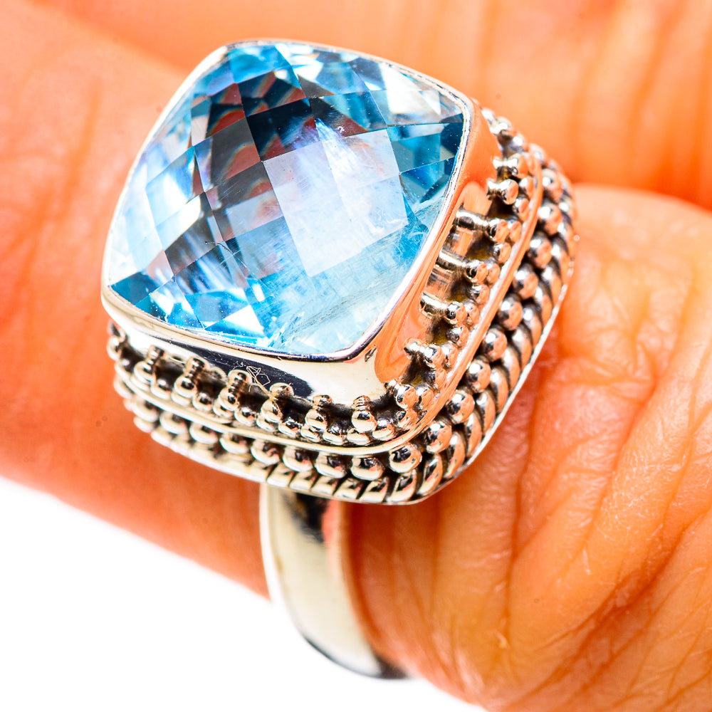 Blue Topaz Ring Size 6.5 (925 Sterling Silver) RING135393