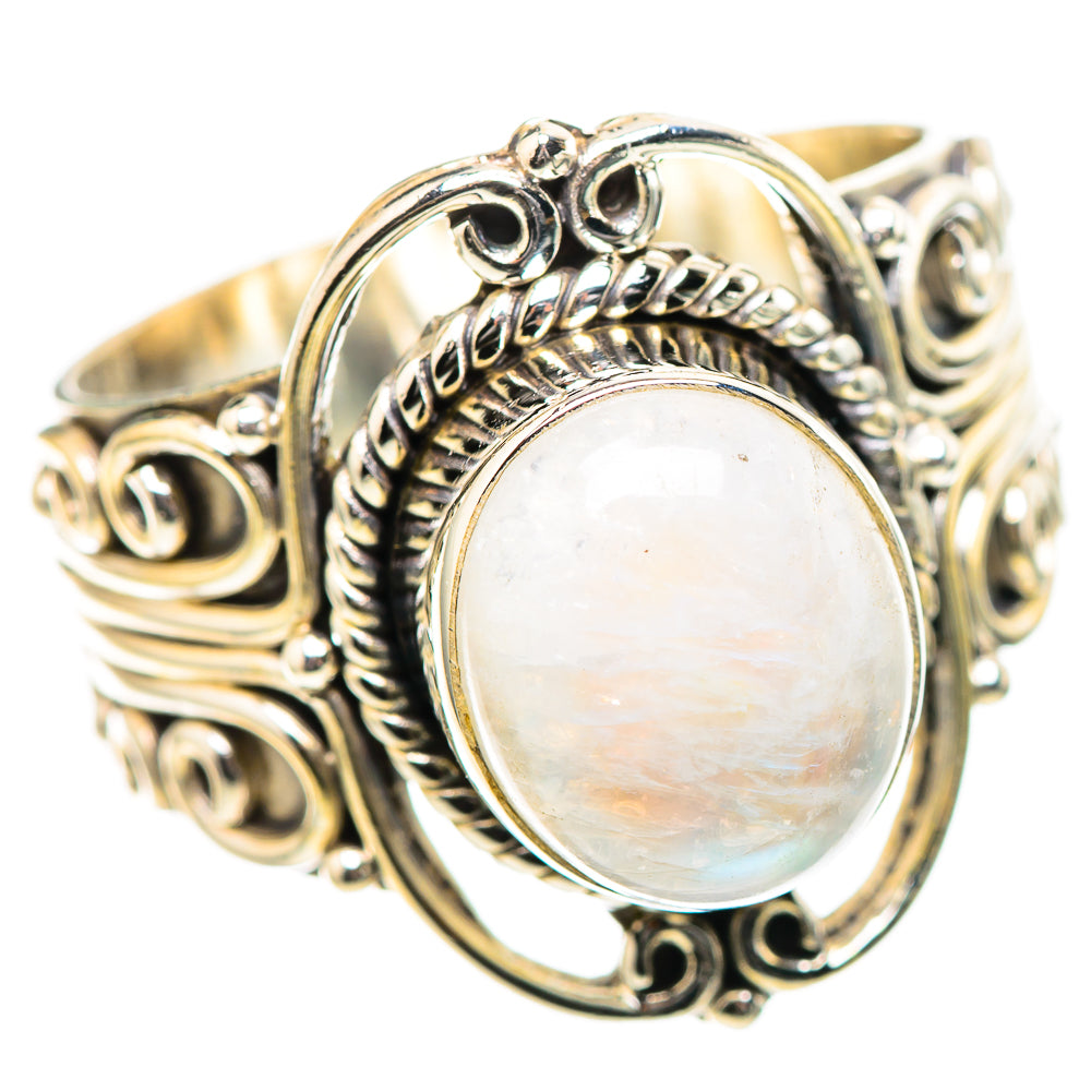 Rainbow Moonstone Ring Size 10 (925 Sterling Silver) RING136578