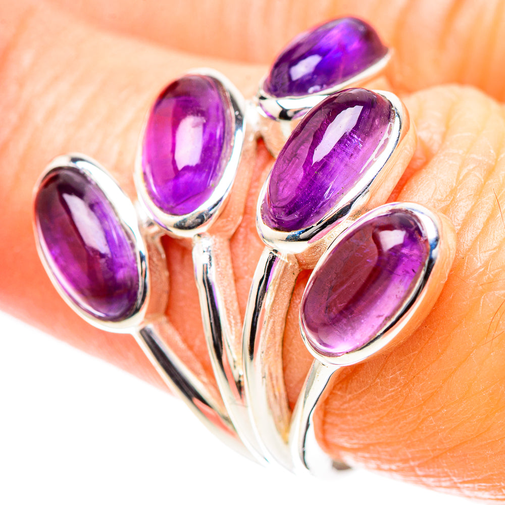 Amethyst Ring Size 7.5 (925 Sterling Silver) RING136649
